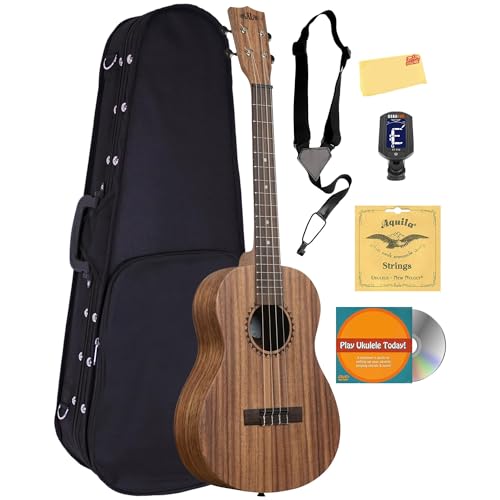Kala KA-TEAK-B Teak Baritone Ukulele w/ Hard Case