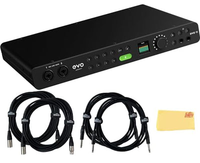 Audient EVO 16 24-In 24-Out USB Audio Interface w/ 2 Instrument Cables