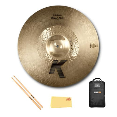 Zildjian K0998 20" K Custom Hybrid Ride Cymbal w/ Drumstick Bag