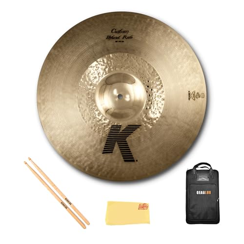 Zildjian K0998 20" K Custom Hybrid Ride Cymbal w/ Drumstick Bag
