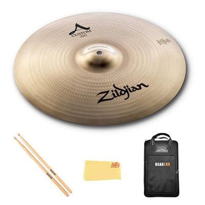 Zildjian A20515 17" A Custom Crash Cymbal w/ Drumstick Bag