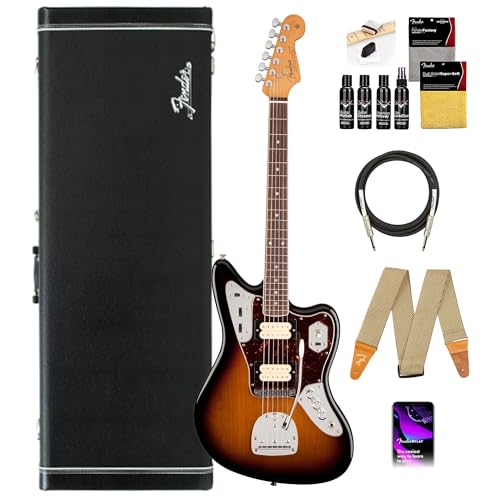 Fender Kurt Cobain Jaguar - 3-Color Sunburst w/ Guitar Cleaning Kit