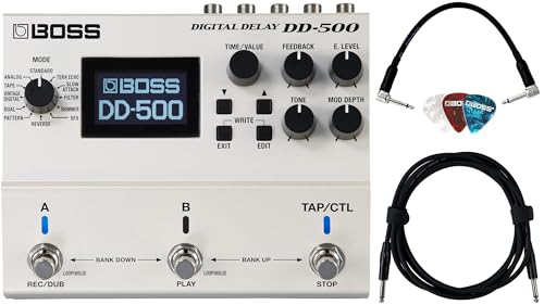 Boss DD-500 Digital Delay w/ Instrument Cable