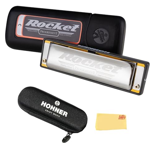 Hohner Progressive Rocket Harmonica - Key of F Major w/ Case