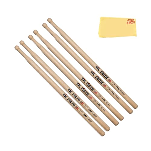 Vic Firth STH4 Corpsmaster Signature Snare Thom Hannum Beast Drumsticks - 3 Pack