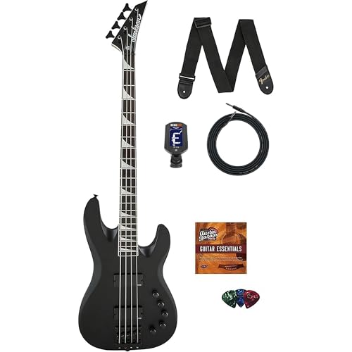 Jackson David Ellefson Concert Bass CBX IV Bass Guitar - Satin Black w/ Instrument Cable
