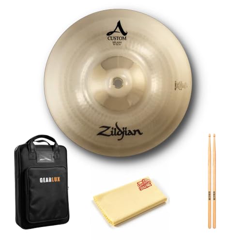 Zildjian A20540 8" A Custom Splash Cymbal w/ Drumstick Bag