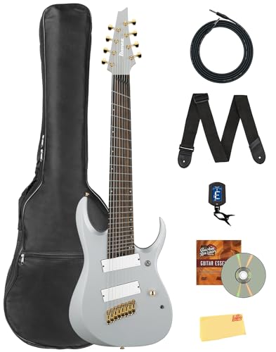 Ibanez RGDMS8 RGD Axe Design Lab Electric Guitar - Classic Silver Matte w/ Gig Bag