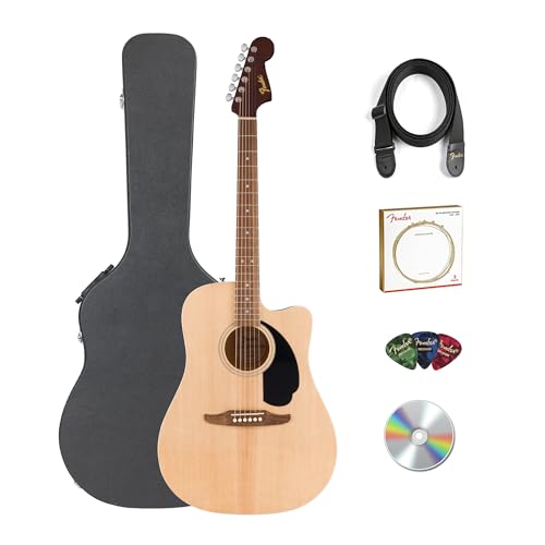Fender FA Series Dreadnought Acoustic-Electric Guitar - Natural w/ Hard Case