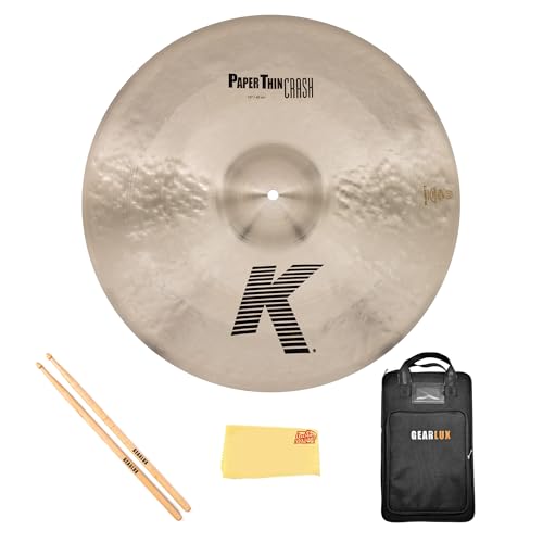 Zildjian K2819 19" K Paper Thin Crash Cymbal w/ Drumstick Bag