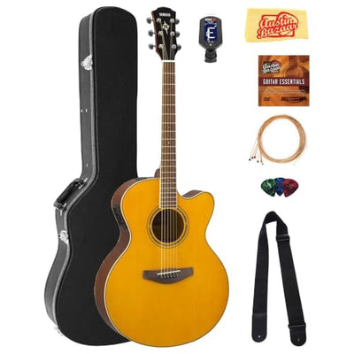 Yamaha CPX600 Acoustic-Electric Guitar - Vintage Tint w/ Hard Case