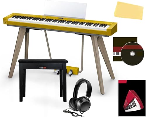 Casio PX-S7000 Privia Slim Digital Piano - Harmonious Mustard w/ Furniture Bench