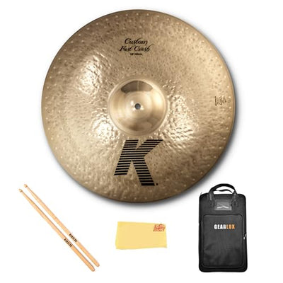 Zildjian K0984 18" K Custom Fast Crash Cymbal w/ Drumstick Bag