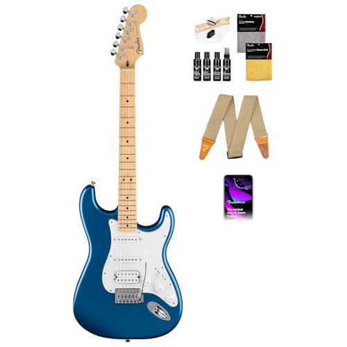 Fender Standard Stratocaster HSS - Aqua Marine Metallic w/ Guitar Cleaning Kit