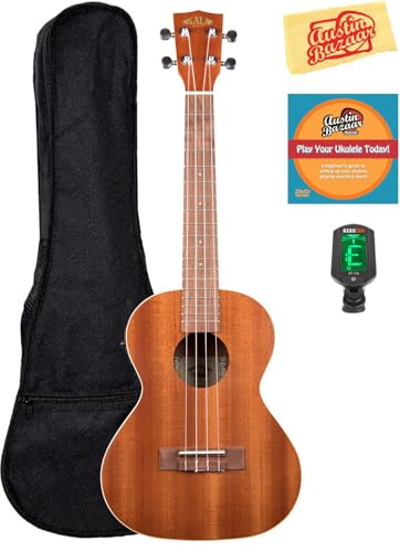 Kala KA-TE Satin Mahogany Tenor Acoustic-Electric Ukulele w/ Gig Bag