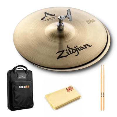 Zildjian A0130 13" A New Beat Hi-Hat Cymbals Pair w/ Drumstick Bag