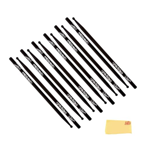 Zildjian ZASTBLK Travis Barker Black Artist Series Drumsticks - 6 Pack