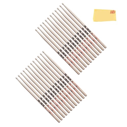 Vic Firth American Heritage 5A Wood Tip Drumsticks - 12 Pack