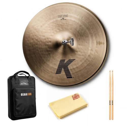 Zildjian K0926 16" K Light Hi-Hat Cymbals Pair w/ Drumstick Bag