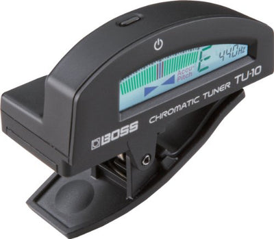 Boss TU-10 Clip-On Chromatic Tuner for Guitar and Bass - Black