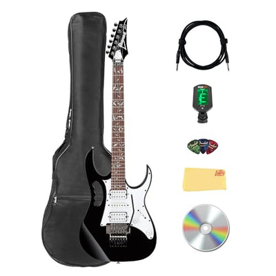 Ibanez JEMJR Steve Vai Electric Guitar - Black w/ Hard Case