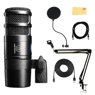 Audio-Technica AT2040USB Hypercardioid Dynamic USB Microphone w/ Pop Filter