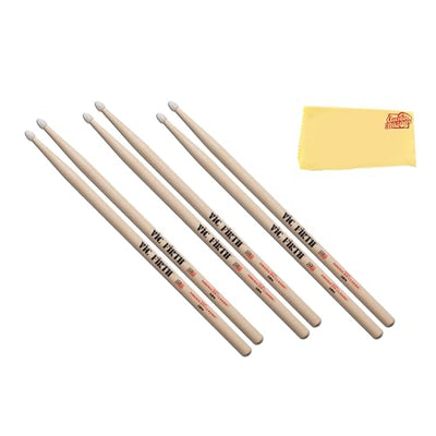 Vic Firth American Classic 5B Nylon Tip Drumsticks - 3 Pack