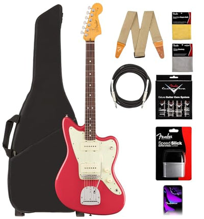 Fender American Professional Classic Jazzmaster - Faded Dakota Red w/ Cleaning Kit