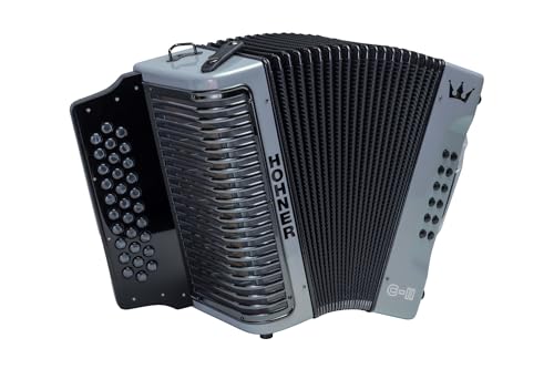 Hohner Corona C-II F/Bb/Eb Accordion - Silver Rainbow