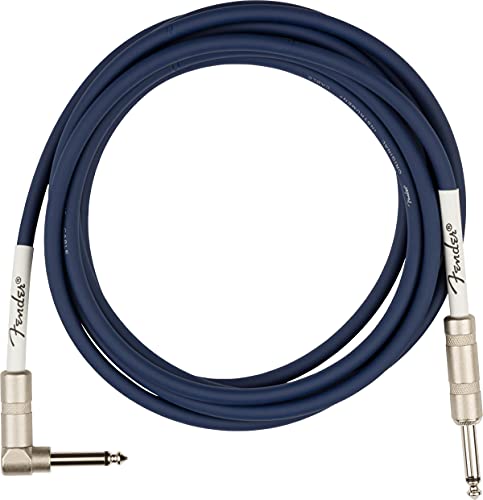 Fender 10-Foot Original Instrument Cable, Straight-Angle, Midnight Blue - 1 Pack