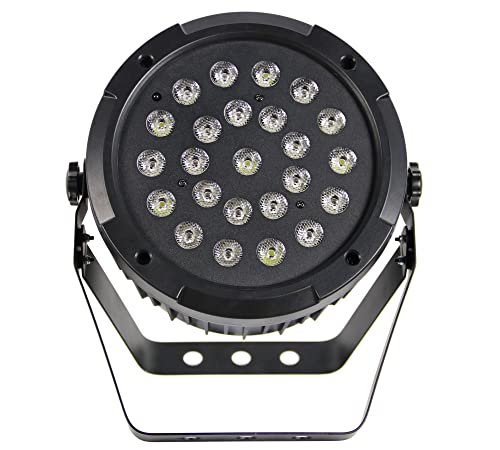 Gearlux 24PCS 30-Watt RGB Battery LED Par Stage Light with Built- in 2.4G Wireless DMX Signal Receiver