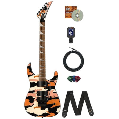 Jackson X Series Soloist SLX DX Electric Guitar - Butterscotch Camo w/ Instrument Cable