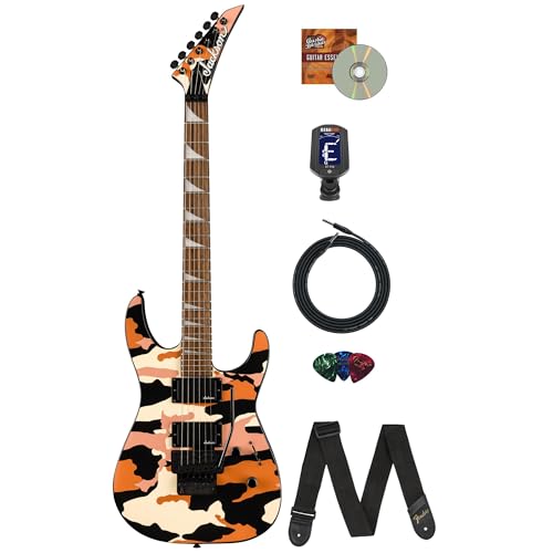 Jackson X Series Soloist SLX DX Electric Guitar - Butterscotch Camo w/ Instrument Cable
