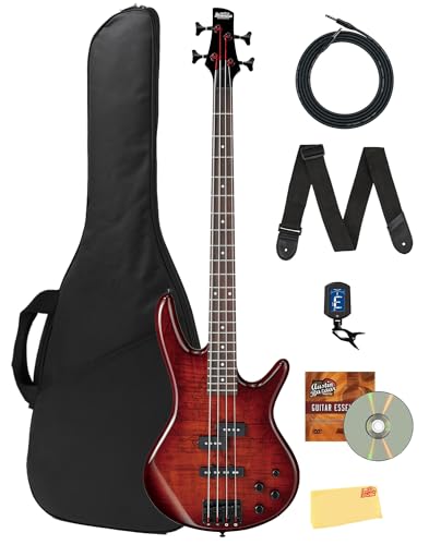 Ibanez GSR205SM SR Gio 5-String Bass Guitar - Charcoal Brown Burst w/ Gig Bag