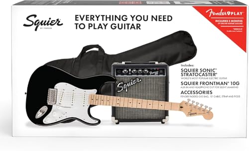 Fender Squier Sonic Stratocaster Pack - Black