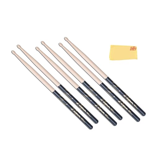 Zildjian 5B Black DIP Drumsticks - 3 Pack