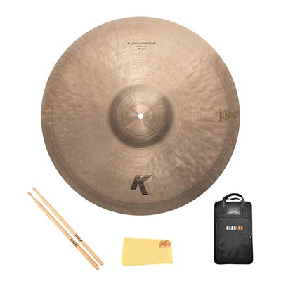Zildjian K2213 20" K Klassisch Symphonic Cymbals, Medium Heavy - Pair w/ Drumstick Bag