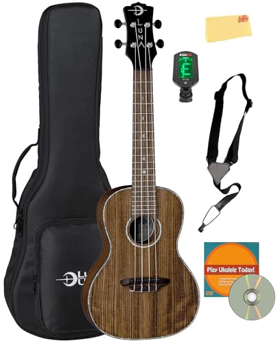 Luna Walnut Concert Ukulele w/ Gig Bag
