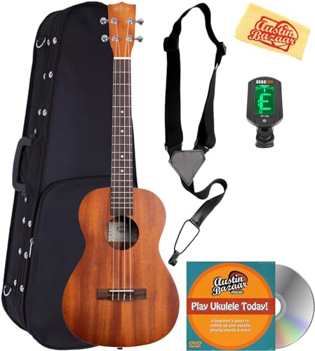 Kala KA-B Satin Mahogany Baritone Ukulele w/ Hard Case