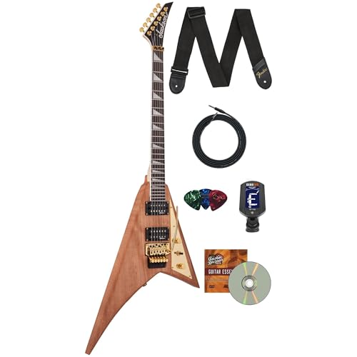 Jackson JS Series Rhoads MAH JS32 Electric Guitar - Natural w/ Instrument Cable