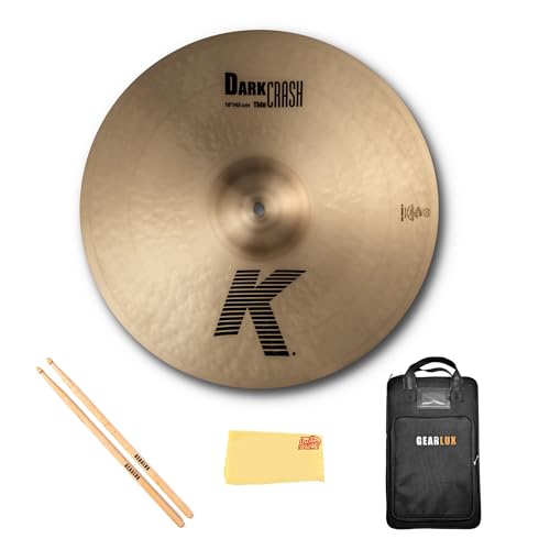 Zildjian K0904 18" K Dark Thin Crash Cymbal w/ Drumstick Bag