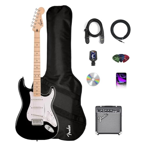 Fender Squier Sonic Strat Pack - Black w/ Frontman 10G Amplifier