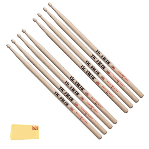 Vic Firth American Classic 5A Drumsticks - 4 Pack