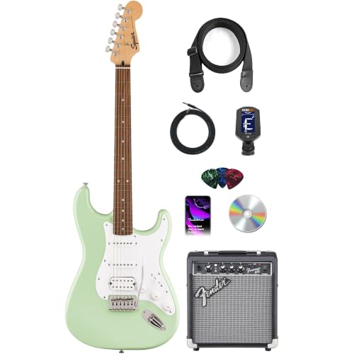 Fender Squier Sonic Stratocaster HSS - Surf Green w/ Frontman 10G Amplifier