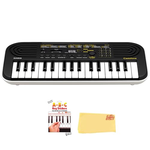 Casio SA-51 Casiotone 32-Key Compact Portable Keyboard w/ Key Stickers