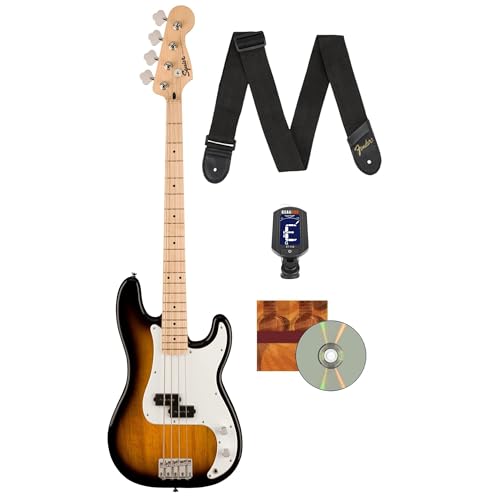 Fender Squier Sonic Precision Bass Guitar - 2 Color Sunburst w/ Tuner