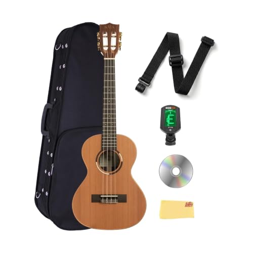 Kala KA-ASCP-T Solid Cedar Top Pau Ferro Tenor Ukulele w/ Hard Case