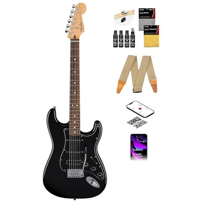 Fender Standard Stratocaster HSS - Black w/ Guitar Cleaning Kit