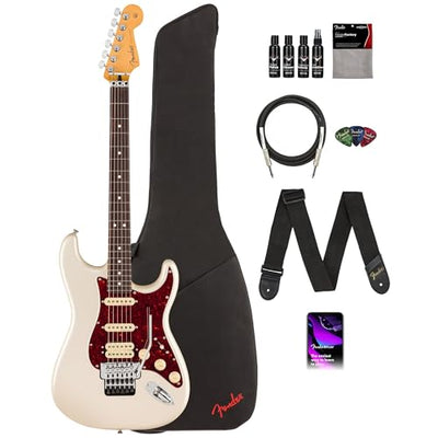 Fender Player II Modified Stratocaster HSS Floyd Rose - Olympic Pearl w/ Instrument Cable