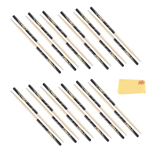 Zildjian 7A DIP Nylon Tip Drumsticks - 12 Pack